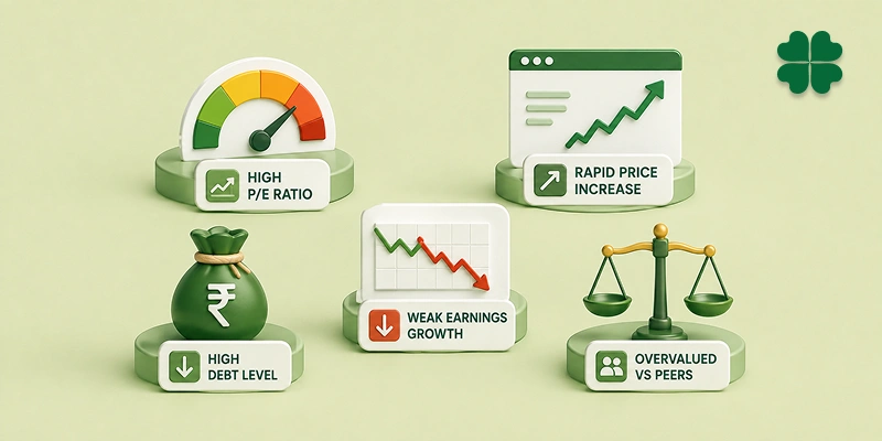 5 Indicators That a Stock May Be Overvalued