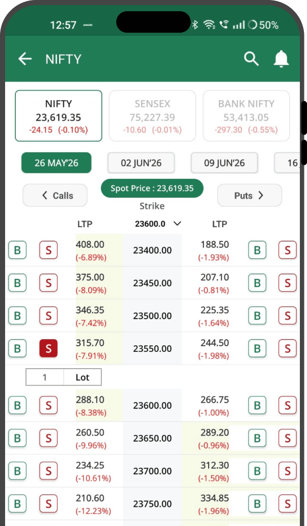 Trading Platform Interface