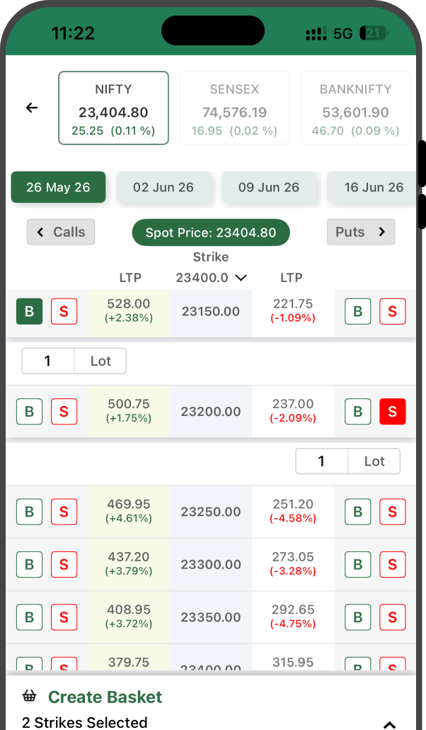Trading Platform Interface
